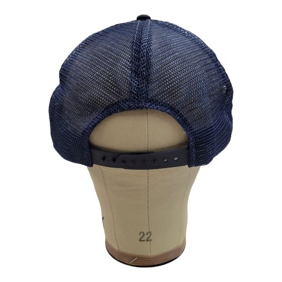 Vintage K Studio Tupelo Muffler Mart Trucker Hat Mesh Snapback Cap Foam Blue - Picture 4 of 12